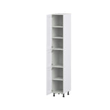 Hugo&Borg Rosemont 15-in W x 94.5-in H x 24-in D Glacier White Pantry Fully Assembled Cabinet (Recessed Panel Shaker Door Style)