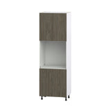 Hugo&Borg Savane 30-in W x 94.5-in H x 24-in D Textmel Single Oven Pantry Fully Assembled Cabinet (Flat Panel Slab Style)