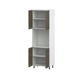 Hugo&Borg Savane 30-in W x 94.5-in H x 24-in D Textmel Single Oven Pantry Fully Assembled Cabinet (Flat Panel Slab Style)