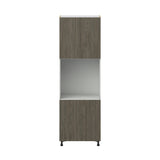 Hugo&Borg Savane 30-in W x 94.5-in H x 24-in D Textmel Single Oven Pantry Fully Assembled Cabinet (Flat Panel Slab Style)