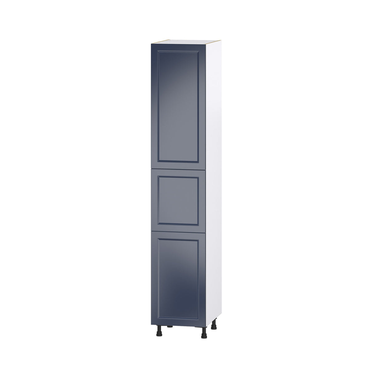 Hugo&Borg Lorette 18-in W x 94.5-in H x 24-in D Navy Blue Pantry Fully Assembled Cabinet (Recessed Panel Shaker Door Style)