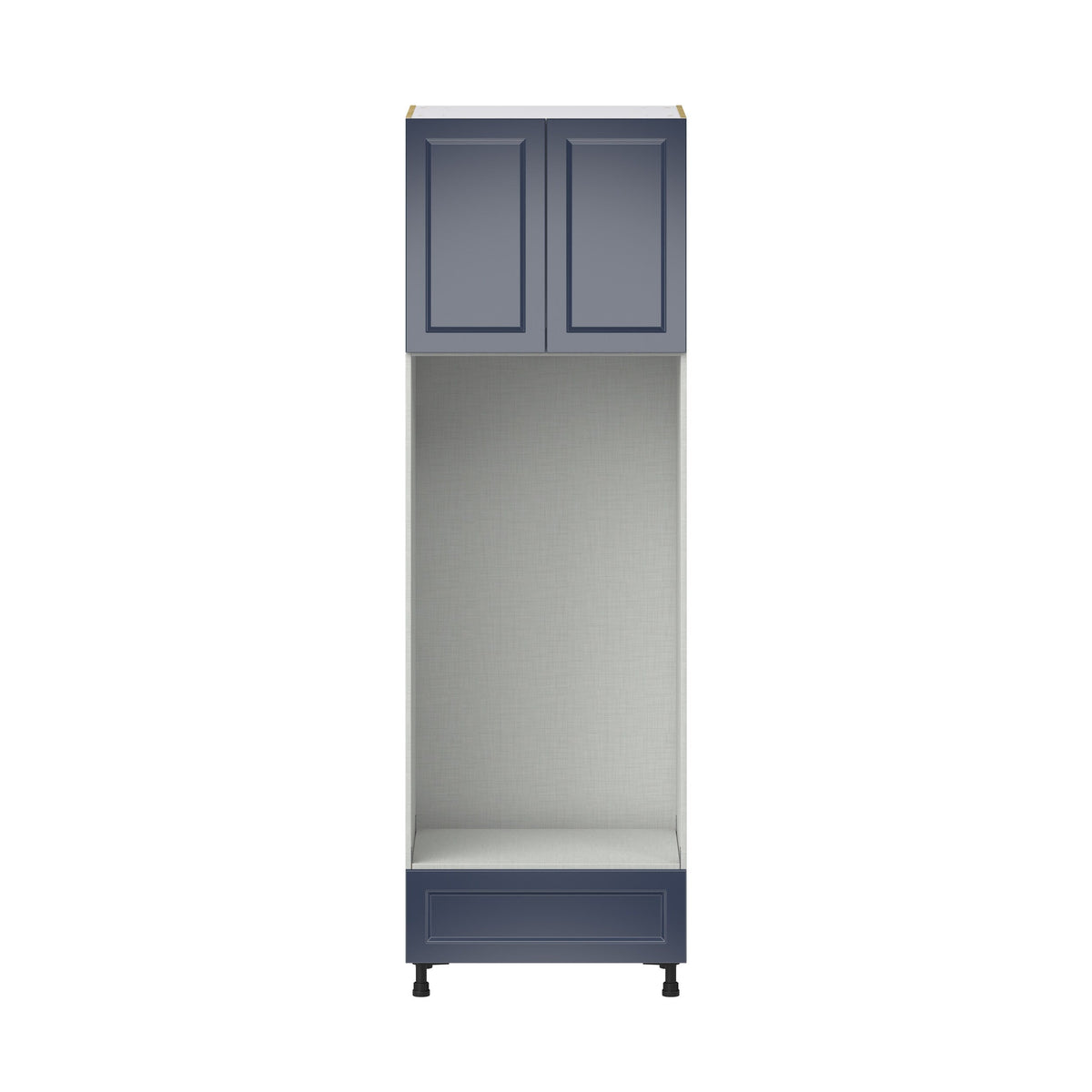 Hugo&Borg Lorette 30-in W x 94.5-in H x 24-in D Navy Blue 1-Drawer Single or Double Oven Pantry Fully Assembled Cabinet (Recessed Panel Shaker Style)