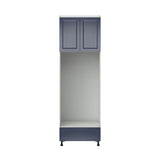 Hugo&Borg Lorette 30-in W x 94.5-in H x 24-in D Navy Blue 1-Drawer Single or Double Oven Pantry Fully Assembled Cabinet (Recessed Panel Shaker Style)