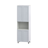 Hugo&Borg Charlesberg 30-in W x 94.5-in H x 24-in D Gray Pantry Fully Assembled Cabinet (Recessed Panel Shaker Door Style)