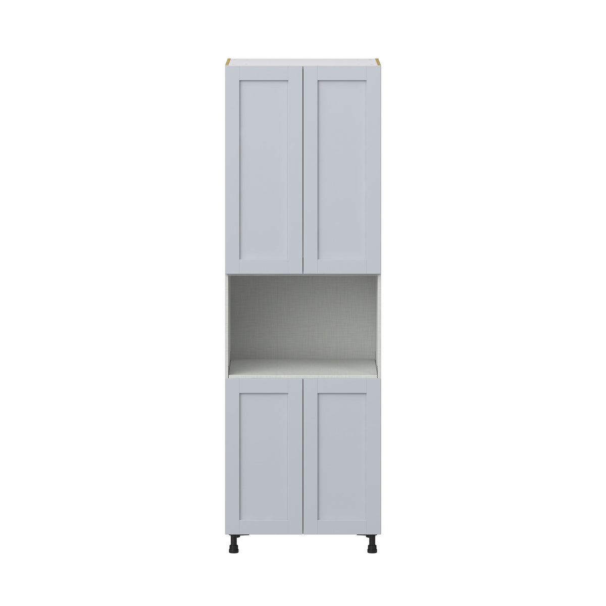 Hugo&Borg Charlesberg 30-in W x 94.5-in H x 24-in D Gray Pantry Fully Assembled Cabinet (Recessed Panel Shaker Door Style)