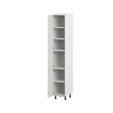 Hugo&Borg Belcourt 15-in W x 94.5-in H x 24-in D Gray Painted Pantry Fully Assembled Cabinet (Recessed Panel Shaker Door Style)