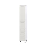 Hugo&Borg Belcourt 15-in W x 94.5-in H x 24-in D Gray Painted 5-Drawer Pantry Fully Assembled Cabinet (Recessed Panel Shaker Style)