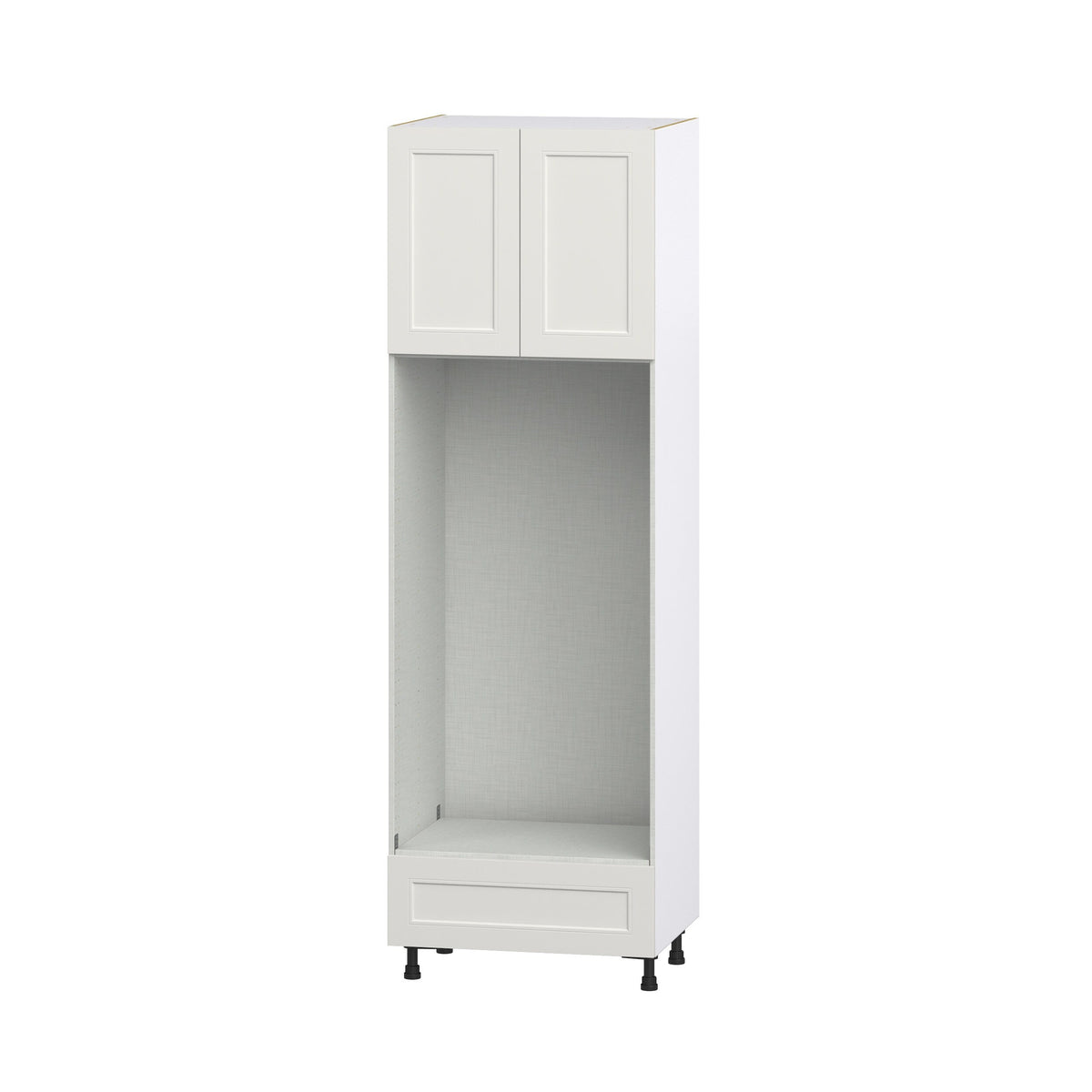Hugo&Borg Belcourt 30-in W x 94.5-in H x 24-in D Gray Painted 1-Drawer Single or Double Oven Pantry Fully Assembled Cabinet (Recessed Panel Shaker Style)