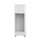 Hugo&Borg Belcourt 30-in W x 94.5-in H x 24-in D Gray Painted 1-Drawer Single or Double Oven Pantry Fully Assembled Cabinet (Recessed Panel Shaker Style)