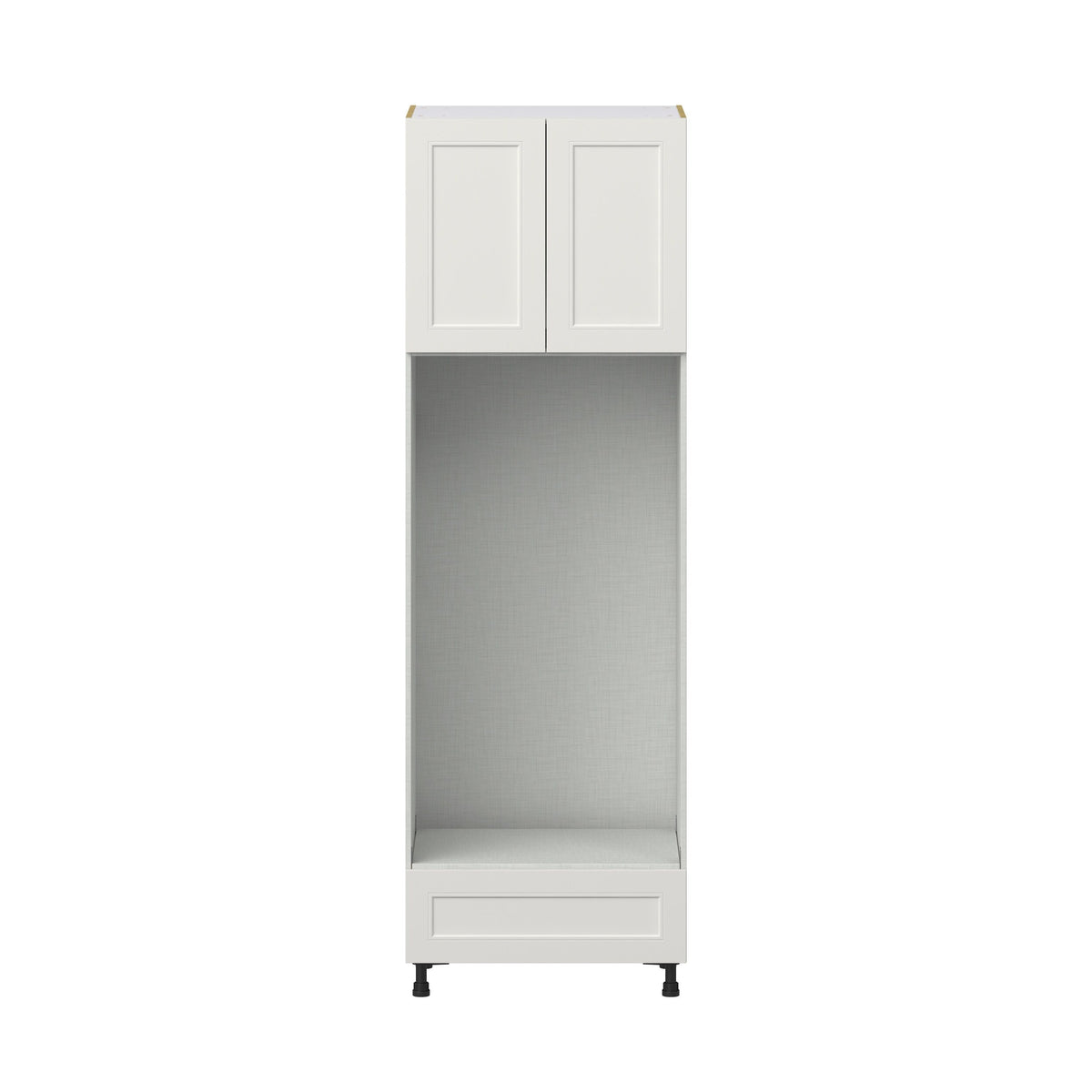 Hugo&Borg Belcourt 30-in W x 94.5-in H x 24-in D Gray Painted 1-Drawer Single or Double Oven Pantry Fully Assembled Cabinet (Recessed Panel Shaker Style)