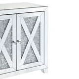 Benzara Silver Accent Chest