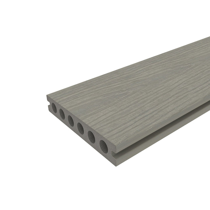 NewTechWood Voyager Hollow Board 1-in x 6-in x 8-ft Roman Antique Grooved Composite Deck Board (49-Pack)