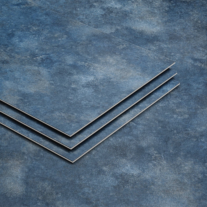 Lucida USA Topaz Blue Stone Look 22-mil x 12-in W x 24-in L Waterproof Interlocking Luxury Vinyl Tile Flooring (16-sq ft/ Carton)