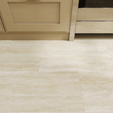 Lucida USA Cream Brown Stone Look 22-mil x 12-in W x 24-in L Waterproof Interlocking Luxury Vinyl Tile Flooring (16-sq ft/ Carton)