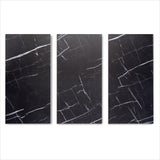 Lucida USA Nero Marquina Black Marble Look 22-mil x 12-in W x 24-in L Waterproof Interlocking Luxury Vinyl Tile Flooring (16-sq ft/ Carton)