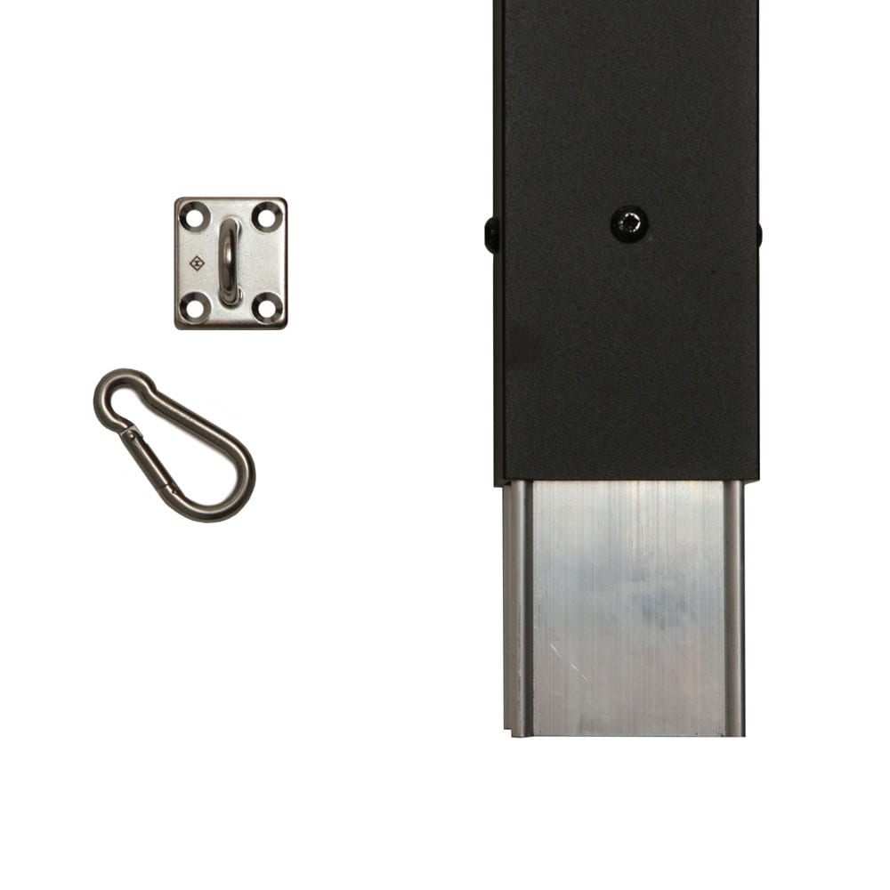 Deckorators ALX 2.5-in x 2.5-in x 6-ft Textured Black Aluminum Deck Post Extension
