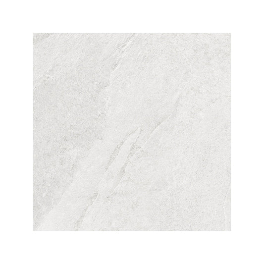 Giorbello (Sample) White 6-in x 6-in Matte Porcelain Stone Look Floor and Wall Tile