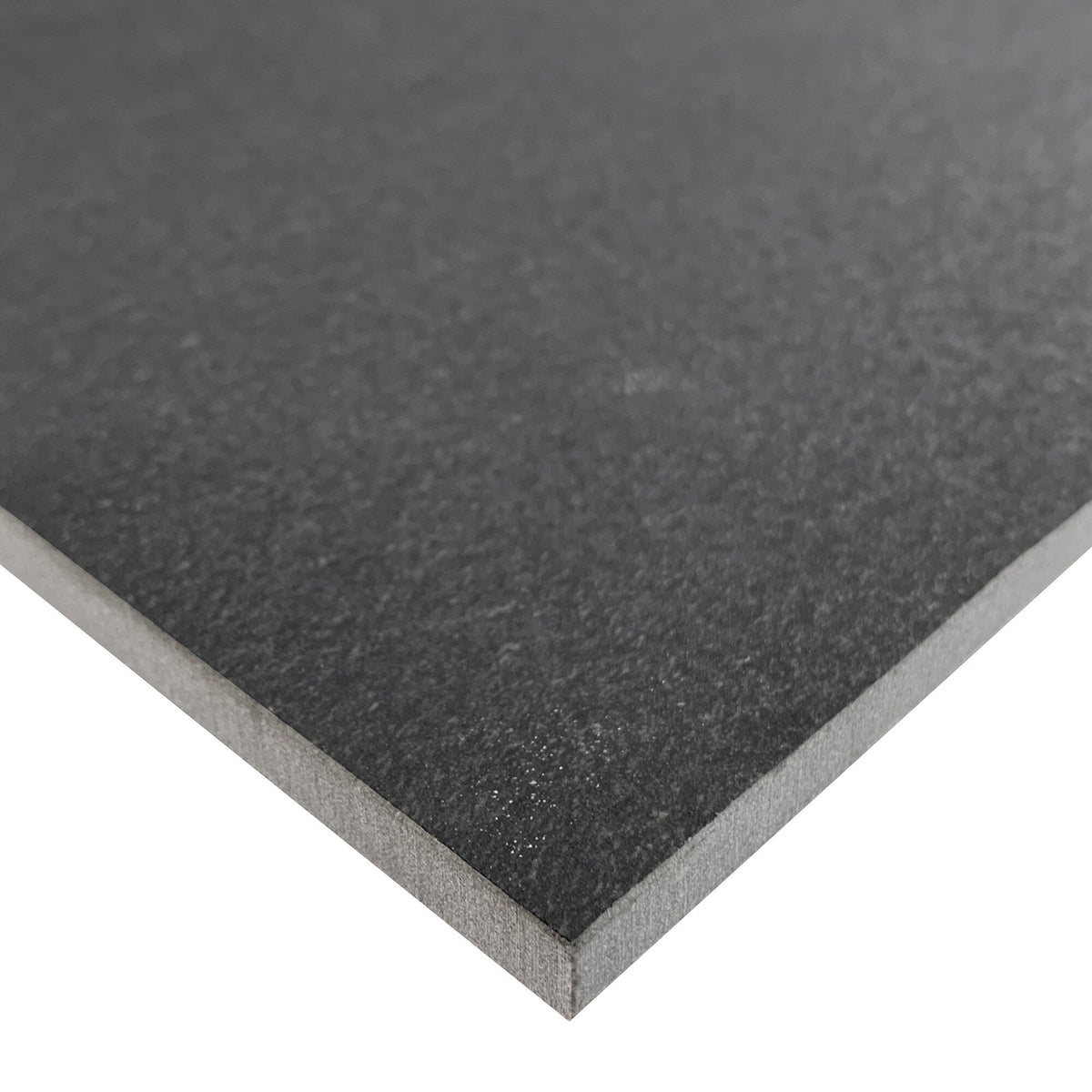 Giorbello (Sample) Black 6-in x 6-in Matte Porcelain Stone Look Floor and Wall Tile
