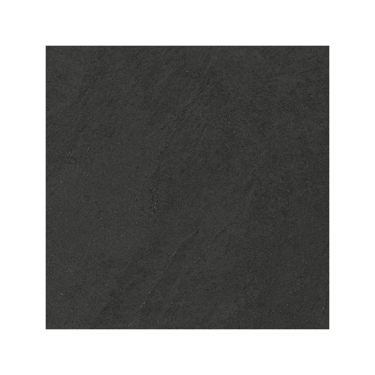 Giorbello (Sample) Black 6-in x 6-in Matte Porcelain Stone Look Floor and Wall Tile