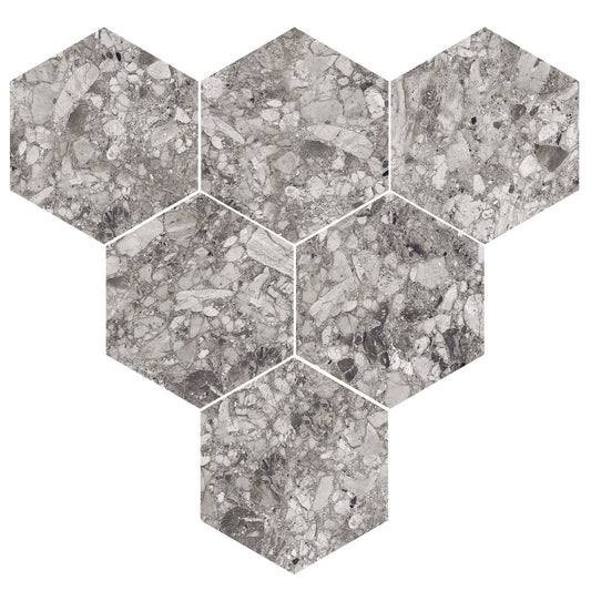 Giorbello Ceppo Gray 10-in x 10-in Glazed Porcelain Stone Look Floor and Wall Tile (17.36-sq. ft/ Carton)