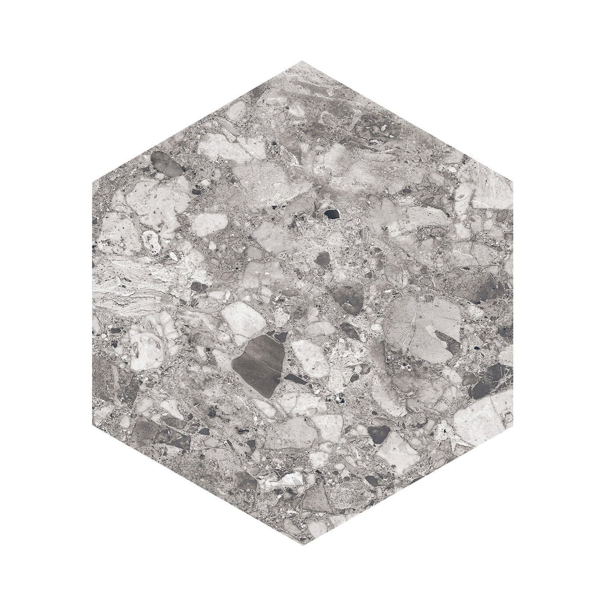 Giorbello (Sample) Gray 10-in x 10-in Matte Porcelain Stone Look Floor and Wall Tile