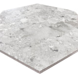 Giorbello (Sample) Silver 10-in x 10-in Matte Porcelain Stone Look Floor and Wall Tile