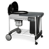 Weber Performer Deluxe 22-in Black Porcelain Enamel Kettle Charcoal Grill