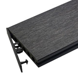 NewTechWood 6-in x 6-in Hawaiian Charcoal Composite Deck End Cap