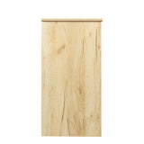 SINOFURN Oak Buffet Sideboard with 3 Doors and 2 Drawers, Rustic Style, Easy Assembly, Multi-Purpose Storage Cabinet
