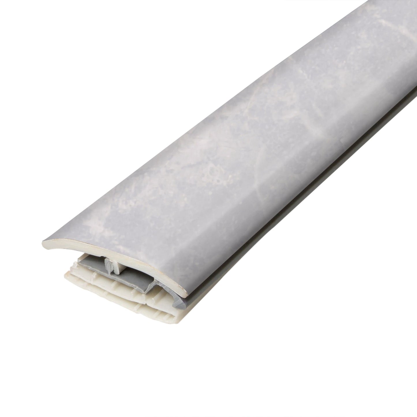 SimpleSolutions Elite Ice Cap Marble 3-in x 86-in Vinyl Floor 4-in-1 Moulding