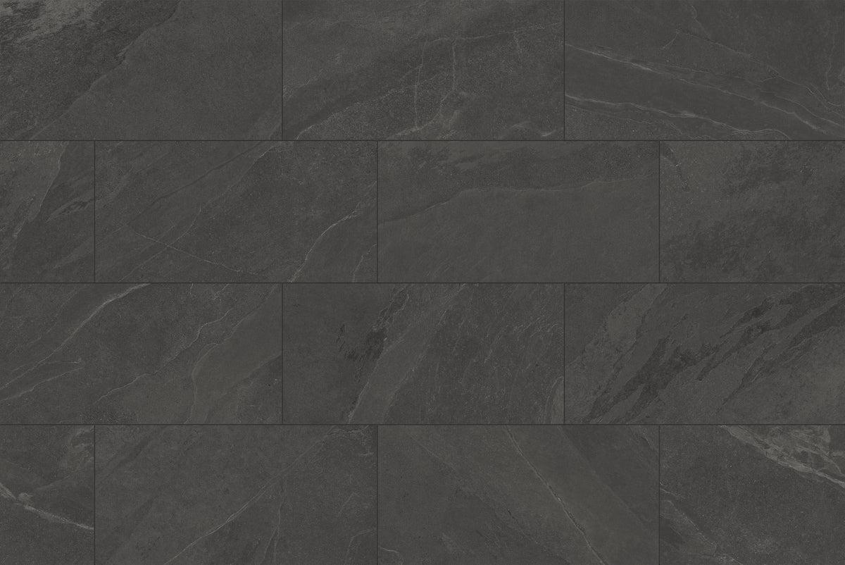 Satori Gios Graphite 12-in x 24-in Matte Porcelain Stone Look Floor and Wall Tile (1.93-sq ft per Piece)