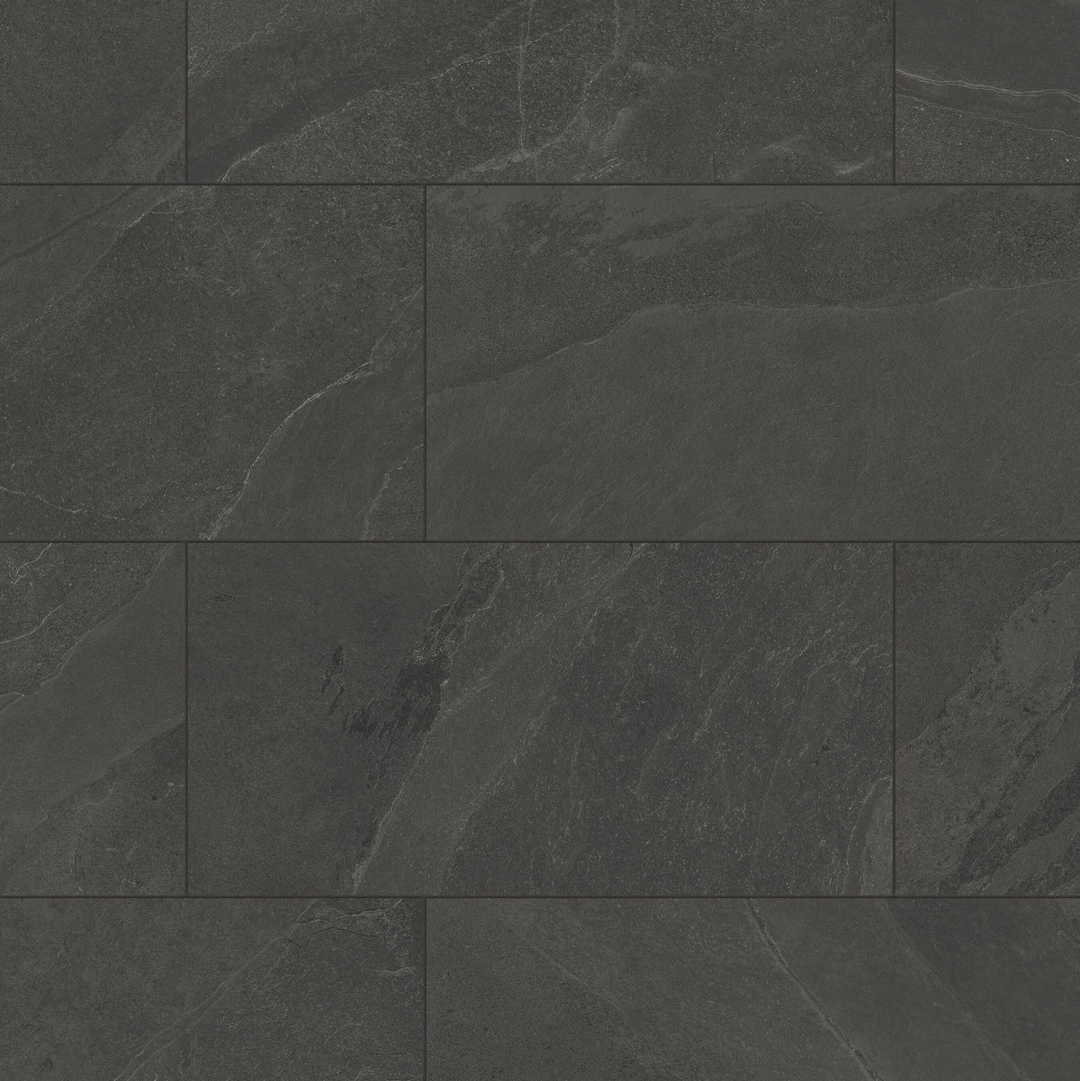 Satori Gios Graphite 12-in x 24-in Matte Porcelain Stone Look Floor and Wall Tile (1.93-sq ft per Piece)