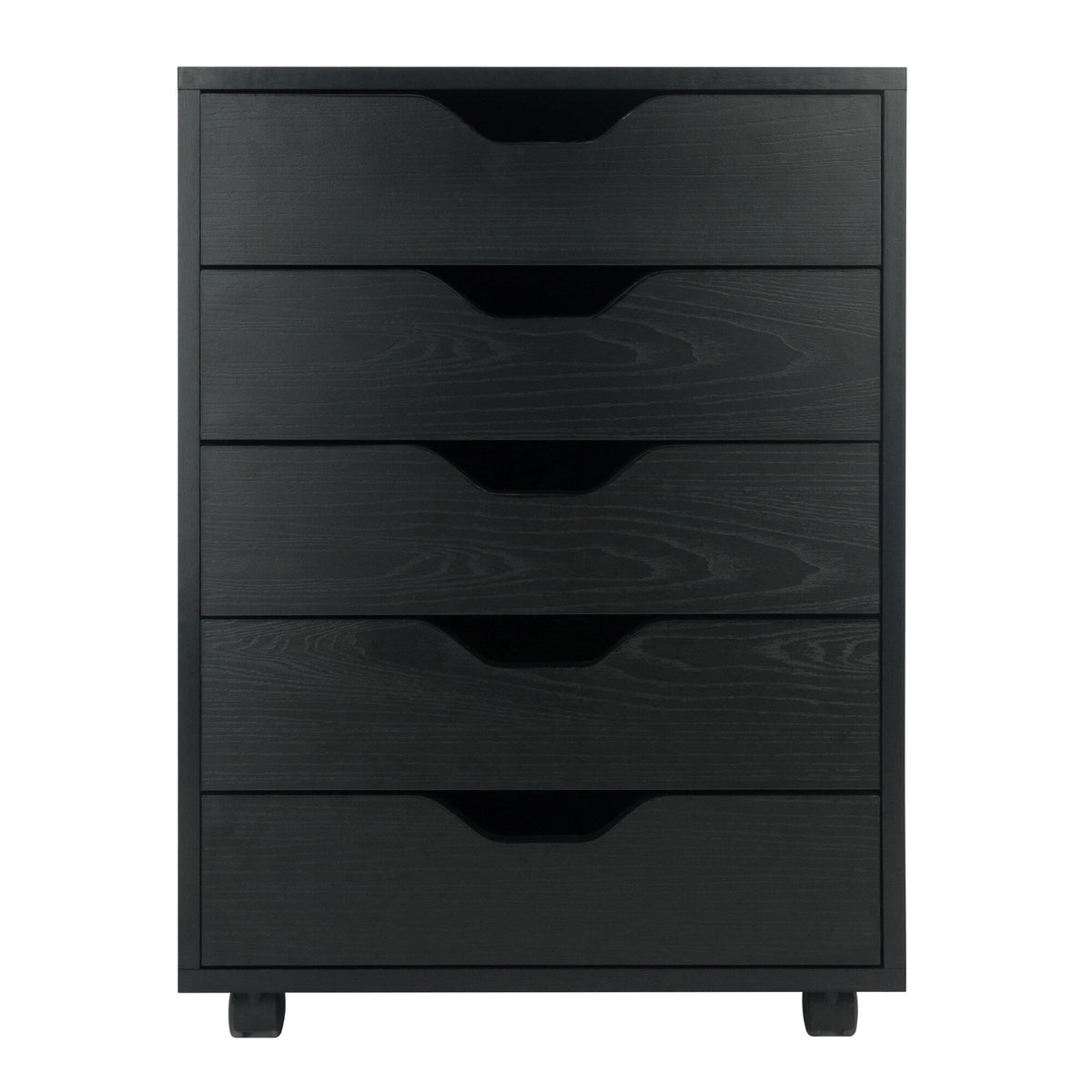 Winsome Wood Halifax Black 5-Drawer 19.21-in File Cabinet