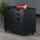 Winsome Wood Halifax Black 3-Drawer 30.71-in File Cabinet