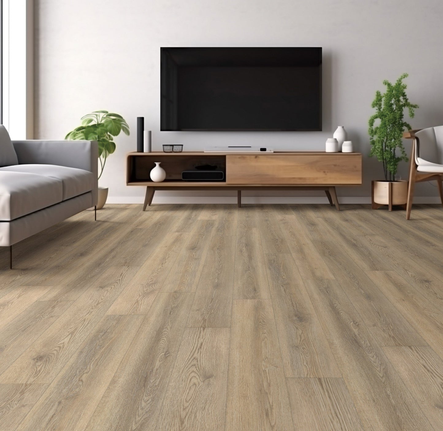 Shaw Parallax HD Plus Terrain Brown 20-mil x 7-in W x 48-in L Waterproof Interlocking Luxury Vinyl Plank Flooring (18.91-sq ft/ Carton)