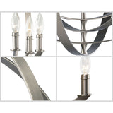 Progress Lighting Equinox 6-Light Gray Transitional Chandelier