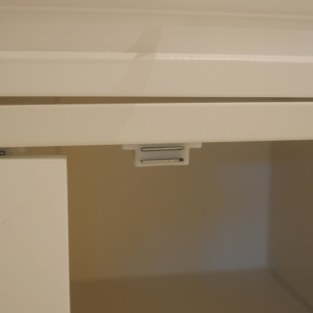 Miki Shinly White Mdf Base with Mdf Top Rolling Kitchen Island (18.11-in x 53.93-in x 35.03-in)