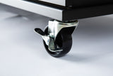 Miki Shinly Black Mdf Base with Mdf Top Rolling Kitchen Island (17-in x 53.93-in x 36.22-in)
