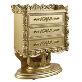 ACME FURNITURE Gold Finish 3-Drawer Accent Chest