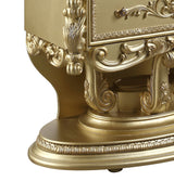 ACME FURNITURE Gold Finish 3-Drawer Accent Chest