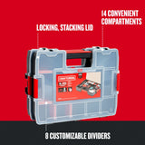 CRAFTSMAN 2-Pack 14-Compartment Plastic Small Parts Organizers