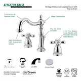 Kingston Brass Georgian Oil-Rubbed Bronze 2-handle Widespread Bathroom Sink Faucet with Drain - Super Arbor