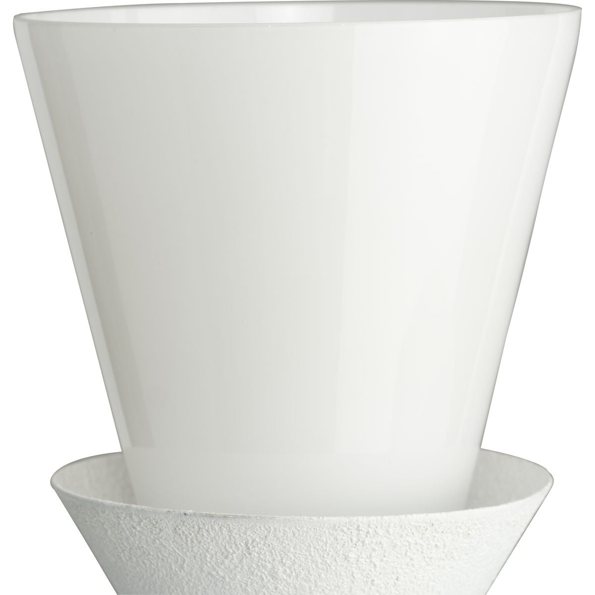 Progress Lighting Pinellas 3-Light White Plaster Modern/Contemporary Opal Glass Tiered Medium Hanging Pendant Light