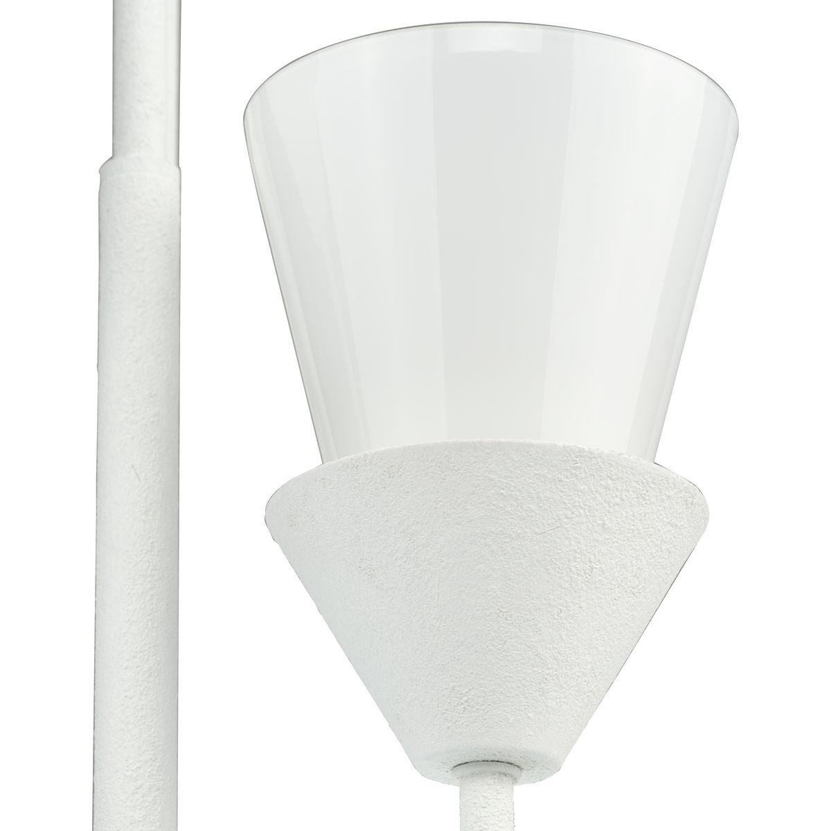 Progress Lighting Pinellas 3-Light White Plaster Modern/Contemporary Opal Glass Tiered Medium Hanging Pendant Light
