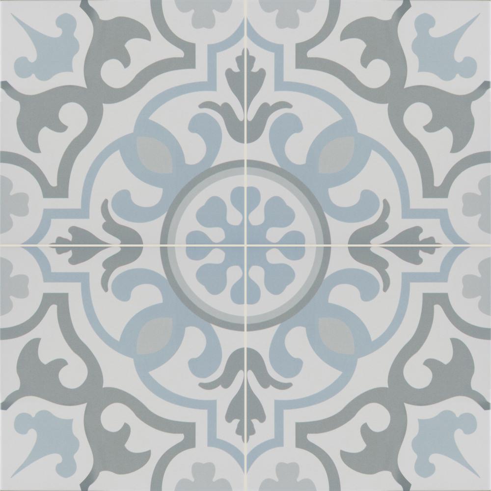 Zoudia 8 in. x 8 in. Matte Porcelain Floor and Wall Tile (5.33 sq. ft. / case) - Super Arbor