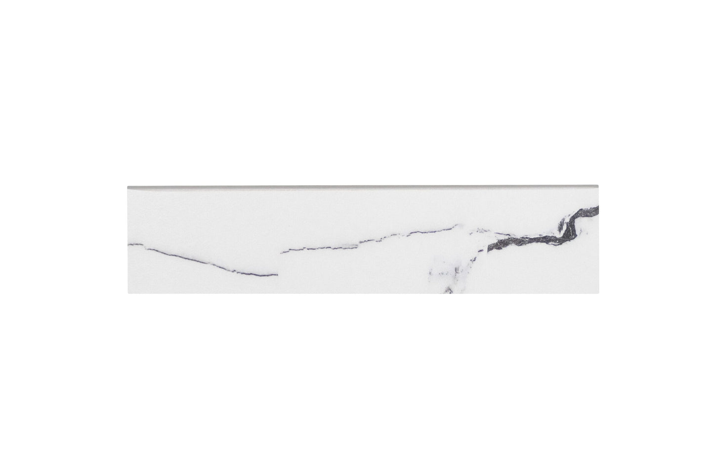 allen + roth White 3-in x 12-in Matte Porcelain Marble look Floor and Wall Tile product image