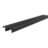 MoistureShield Compass 6-ft L x 3.5-in W x 1.2-in H Matte Black Aluminum Top Accent Rail