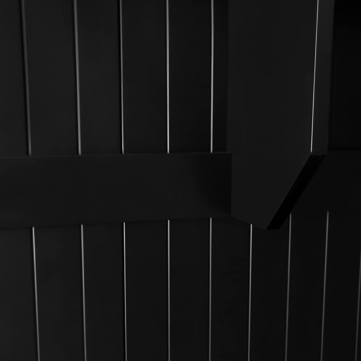 SINOFURN Modern 59-in Black Wood Hall Tree