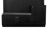 SINOFURN Modern 59-in Black Wood Hall Tree