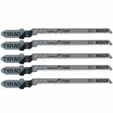 Bosch 5-Pack 3-1/4-in 20 TPI T‑Shank High-Carbon Steel Jigsaw Blades, Clean for Wood (T101AO)